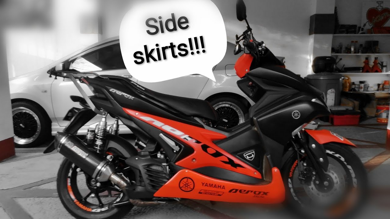 Side Skirts | Yamaha Aerox 155 | DIY