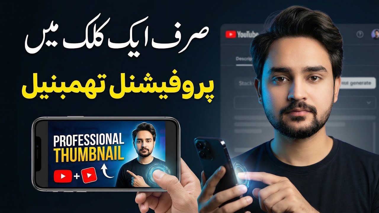 Thumbnail Design Ka Sab Se Asaan Tareeqa (No Skills)