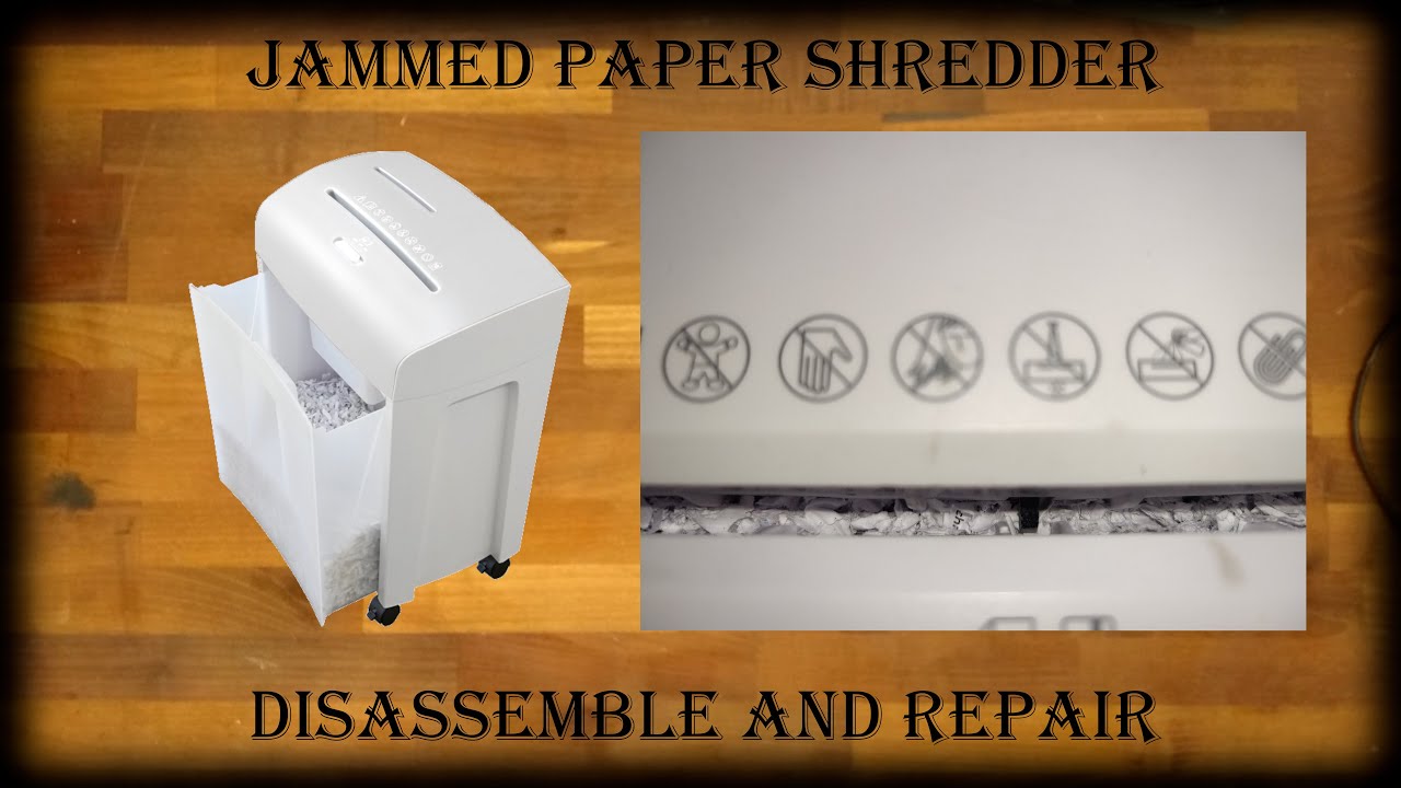 Aktenvernichter mit Papierstau - Reinigung von verstopftem Papierfach
