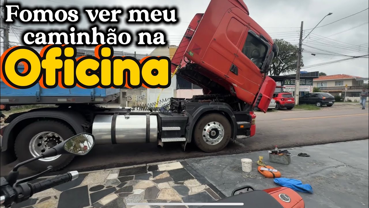 Fomos ver como tá meu caminhão na oficina!!!!