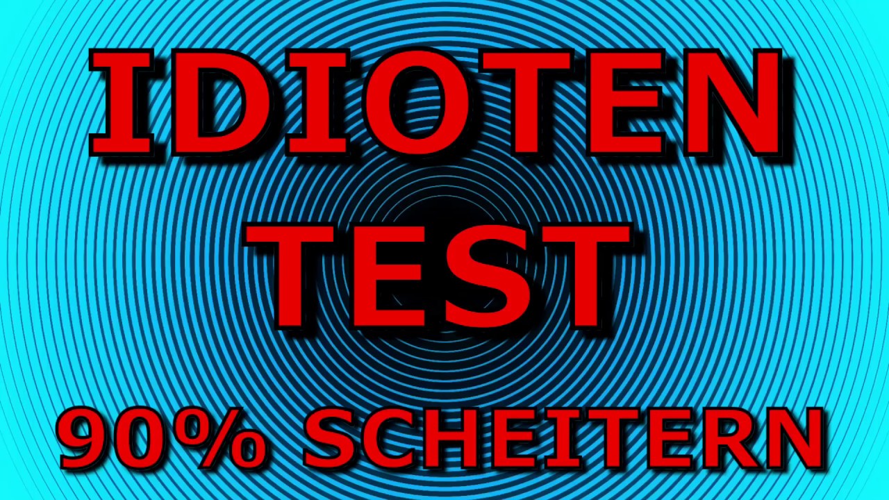DER IDIOTENTEST | 90% scheitern 😱😂