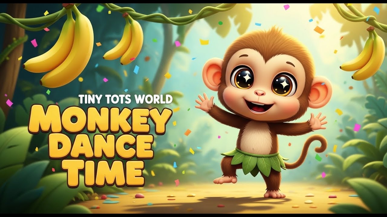 Monkey Dance Song for Babies 🐒🎶 | Tiny Tots World