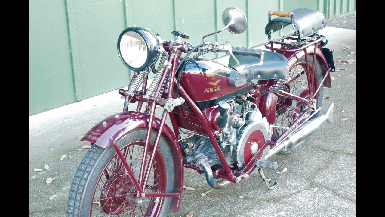 Vintage Motorcycle: Moto Guzzi 1931 Sport 15 **Cold Startup and ride**