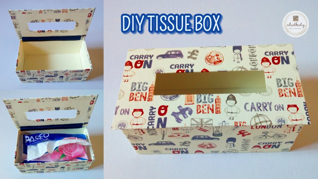 DIY TISSUE BOX AESTHETIC | CARA MEMBUAT KOTAK TISU CUTE