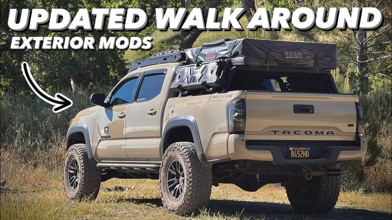Tacoma Exterior WALK AROUND - Update On All The Mods On My 2019 Quicksand Toyota Tacoma TRD Offroad