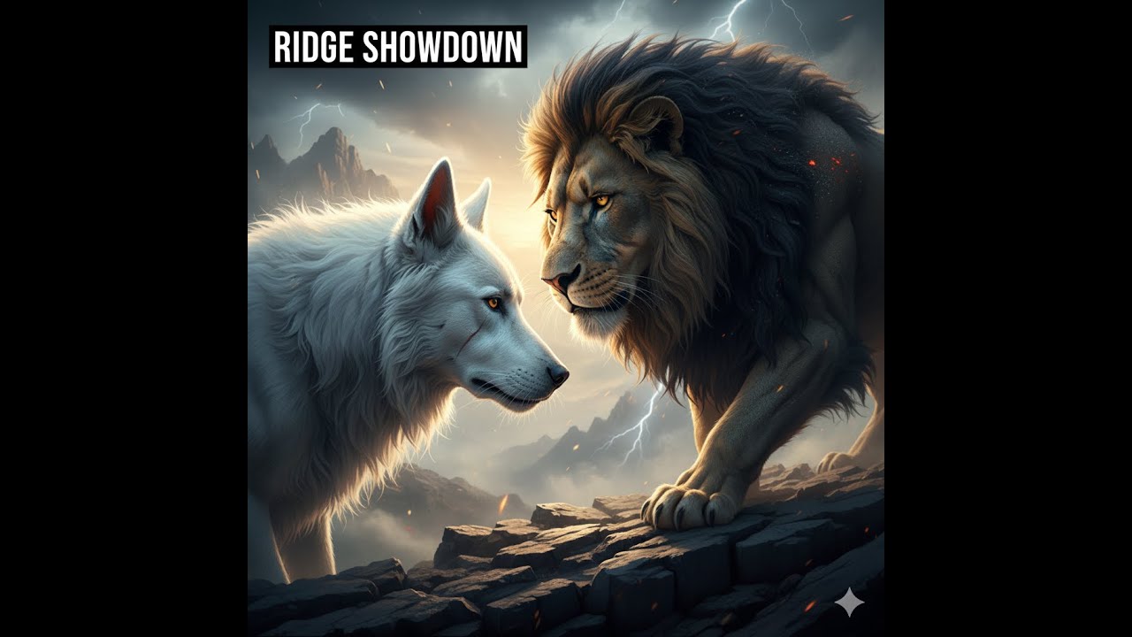 Ridge Top Showdown  Giant White Dog vs  Alpha Mal