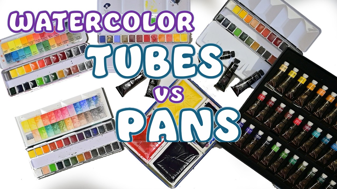Tubes vs Pans on ALL My Paul Rubens Watercolor Sets