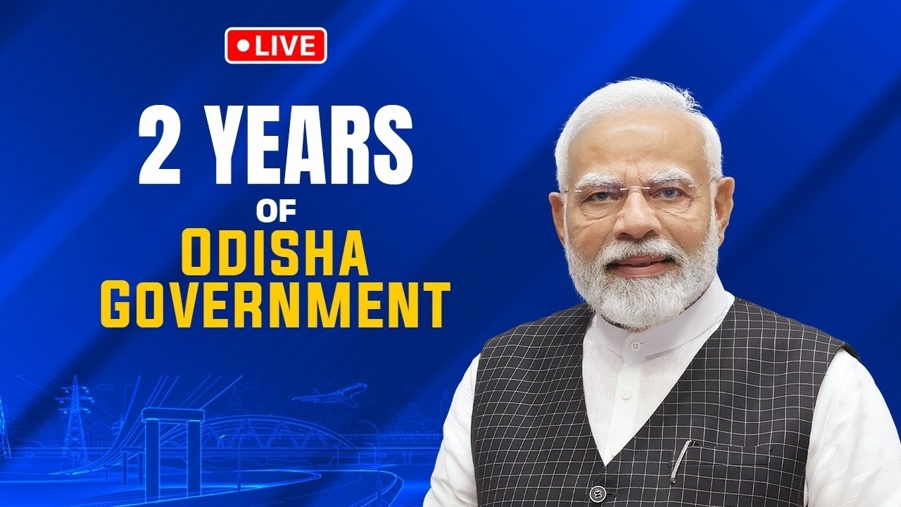 PM Modi participate in Odisha Government's two-year completion programme in Mayurbhanj.