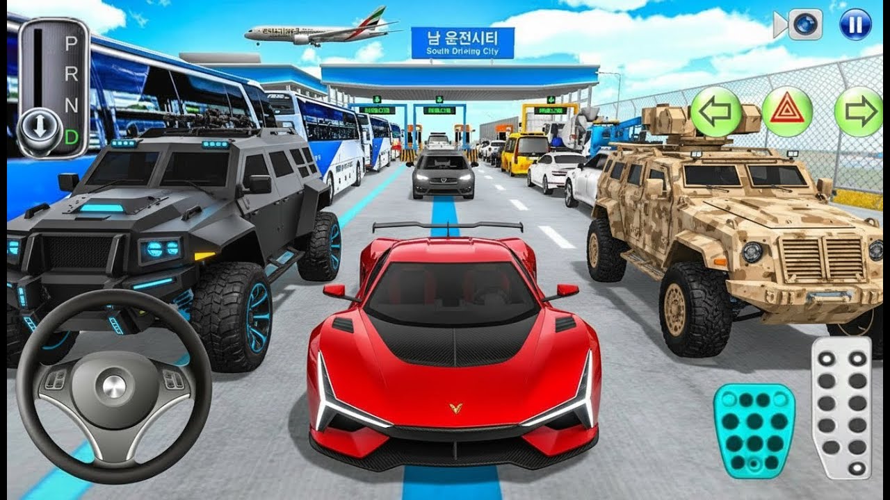 3D Driving Class Simulation -- USA Funny 3D Car Officer Refuel His Super Car Gas Crazy Gameplay