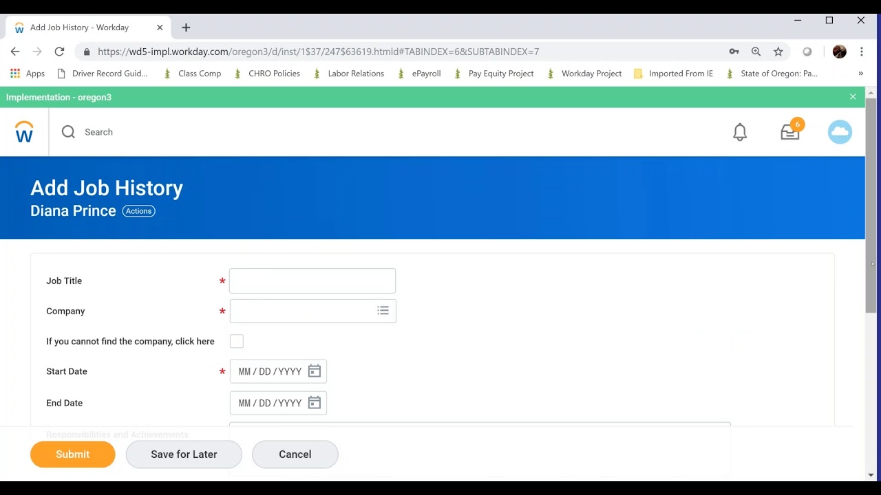 =Fast15: Workday Updating Your Job History