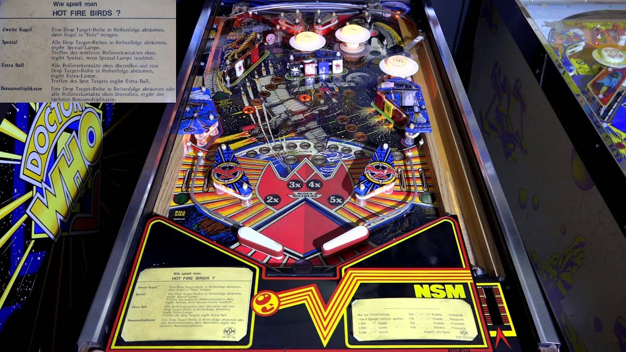 Hot Fire Birds (NSM, 1985) Flipper Pinball