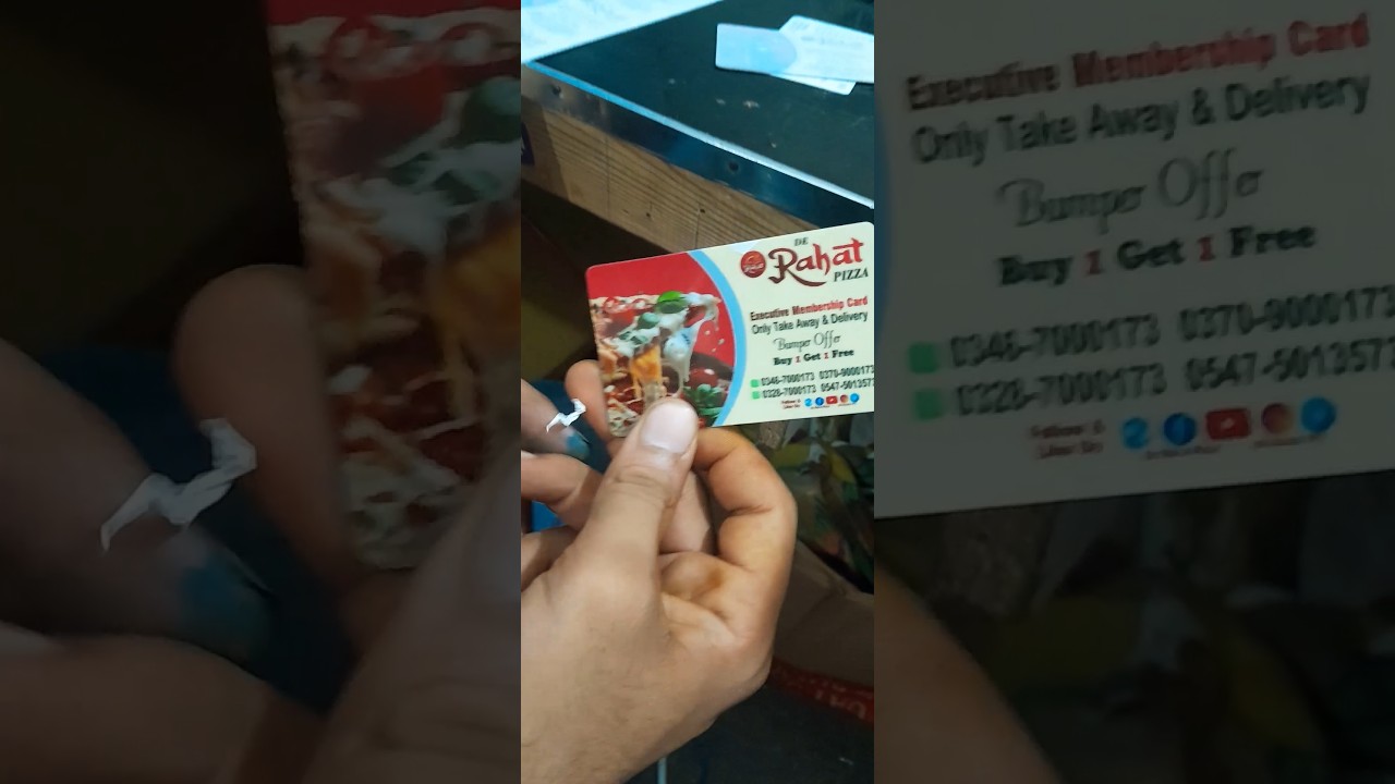 MEMBERSHIP CARD || #youtubeshorts #shorts #shortvideo #youtube #satisfying #pizza #viralvideo #tips