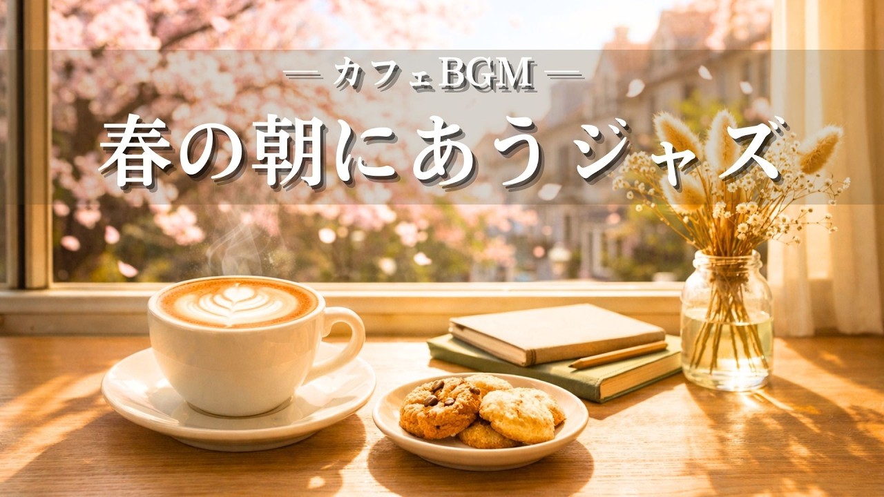 【カフェBGM】春の朝ジャズ｜作業用・勉強用・リラックス音楽　Morning Café BGM | Spring Morning Jazz
