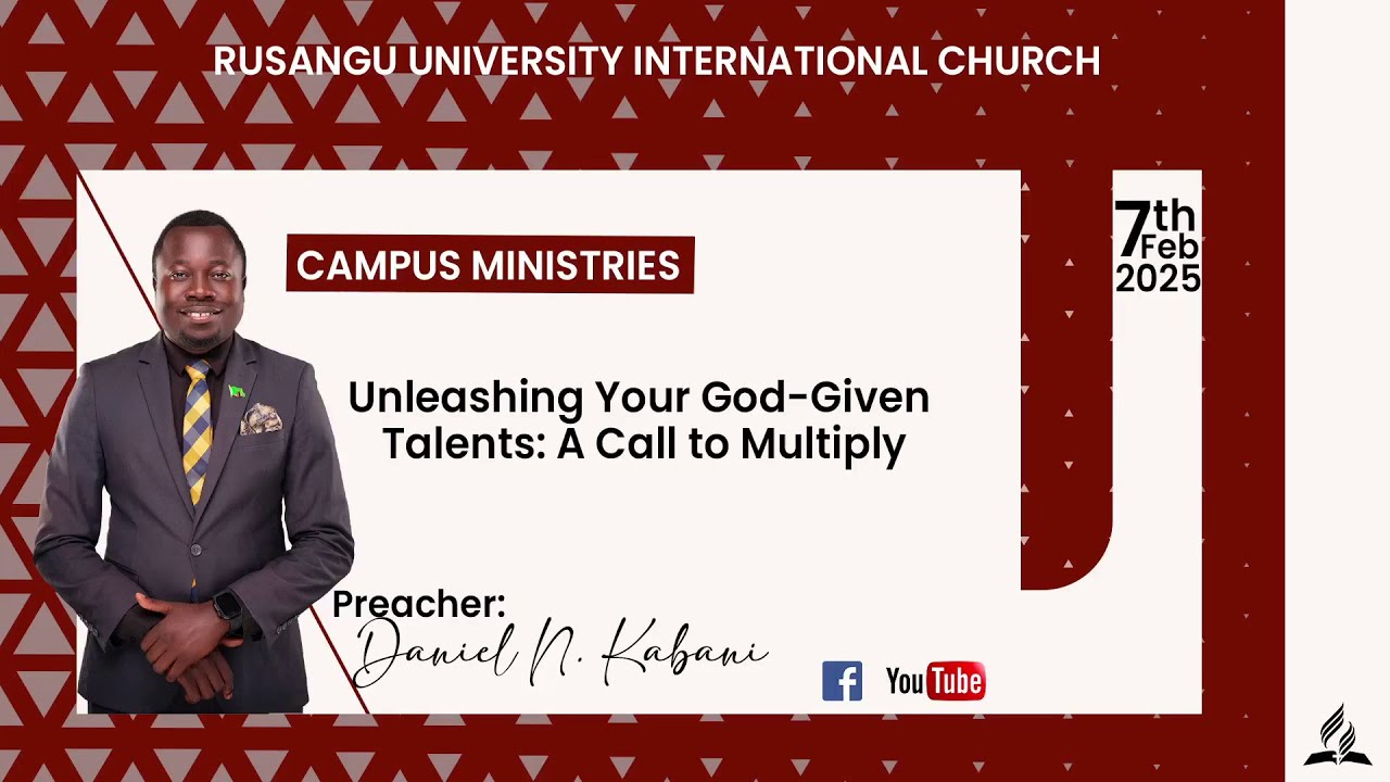 Join us as Dr Daniel Kabani presents at Rusangu University International Church