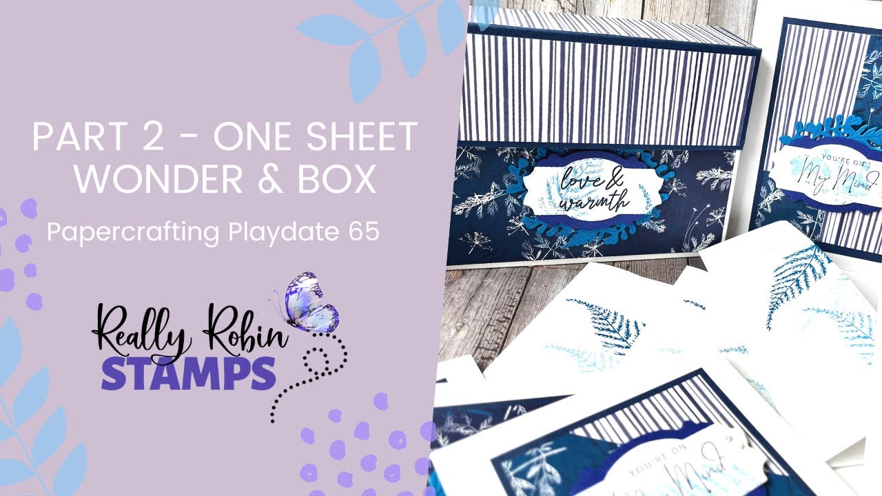 Part 2 One Sheet Wonder and Card Holder | Nature's Prints Bundle | Papercrafting Playdate 65