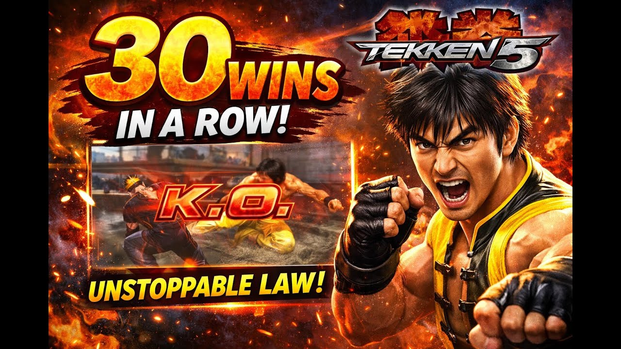 30 Wins in a Row with Law?! Tekken 5 Is Still Brutal 🥋🔥