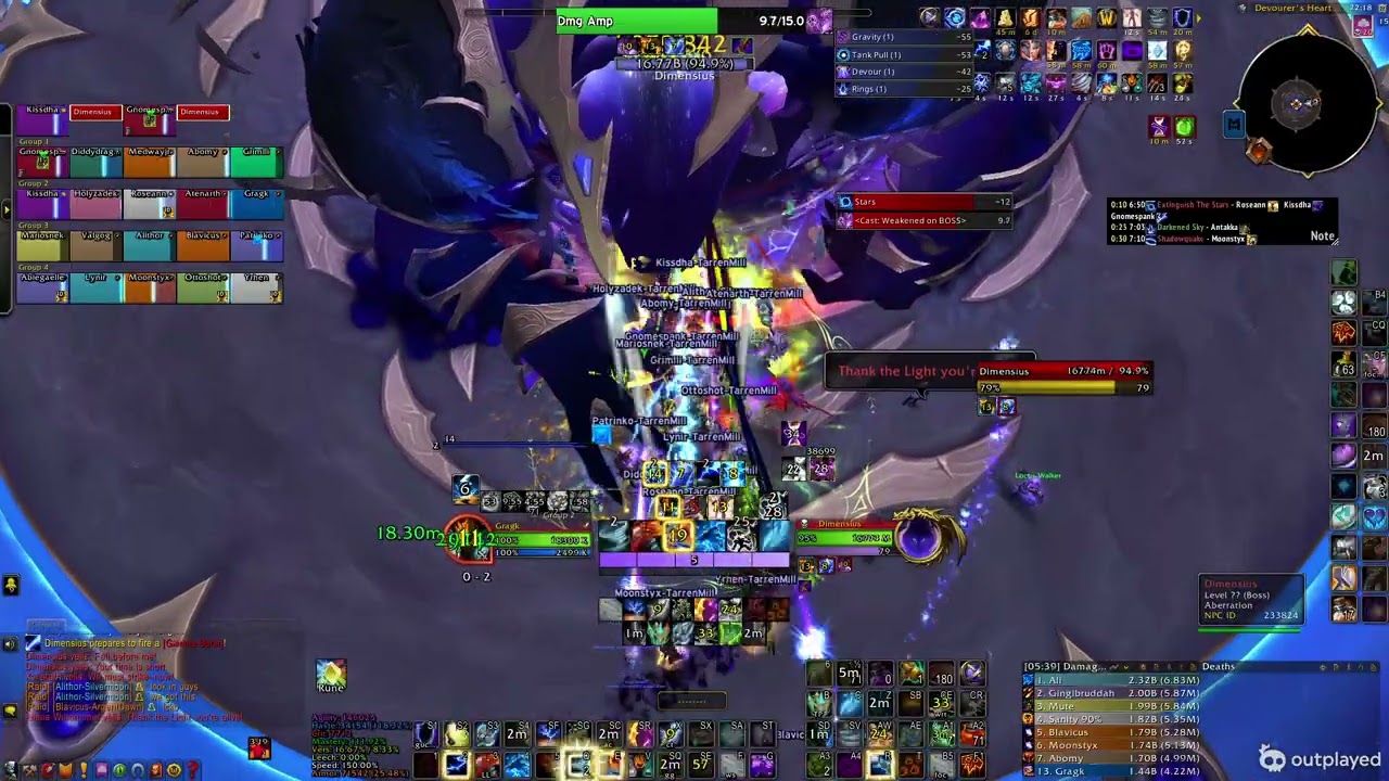 Requiem vs Mythic Dimensius | Enhancement Shaman PoV