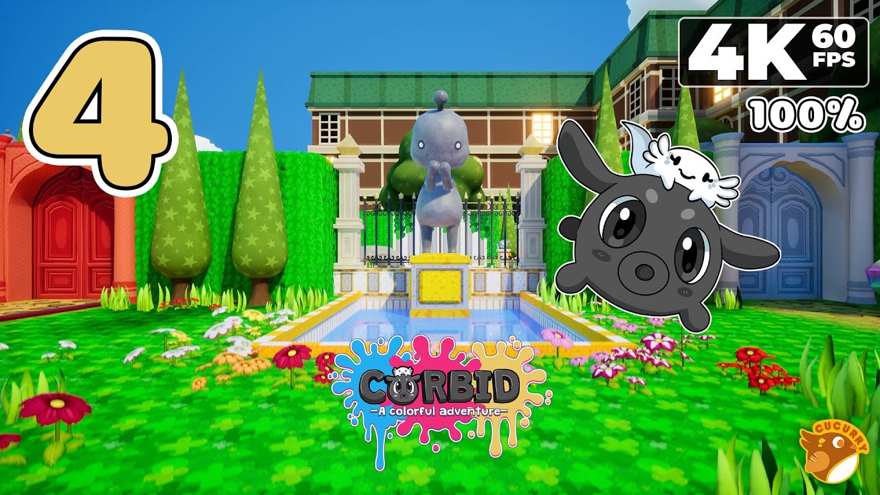 Corbid! A Colorful Adventure (PC) - 4K60 Walkthrough (100%) Part 4 - Level 1-4