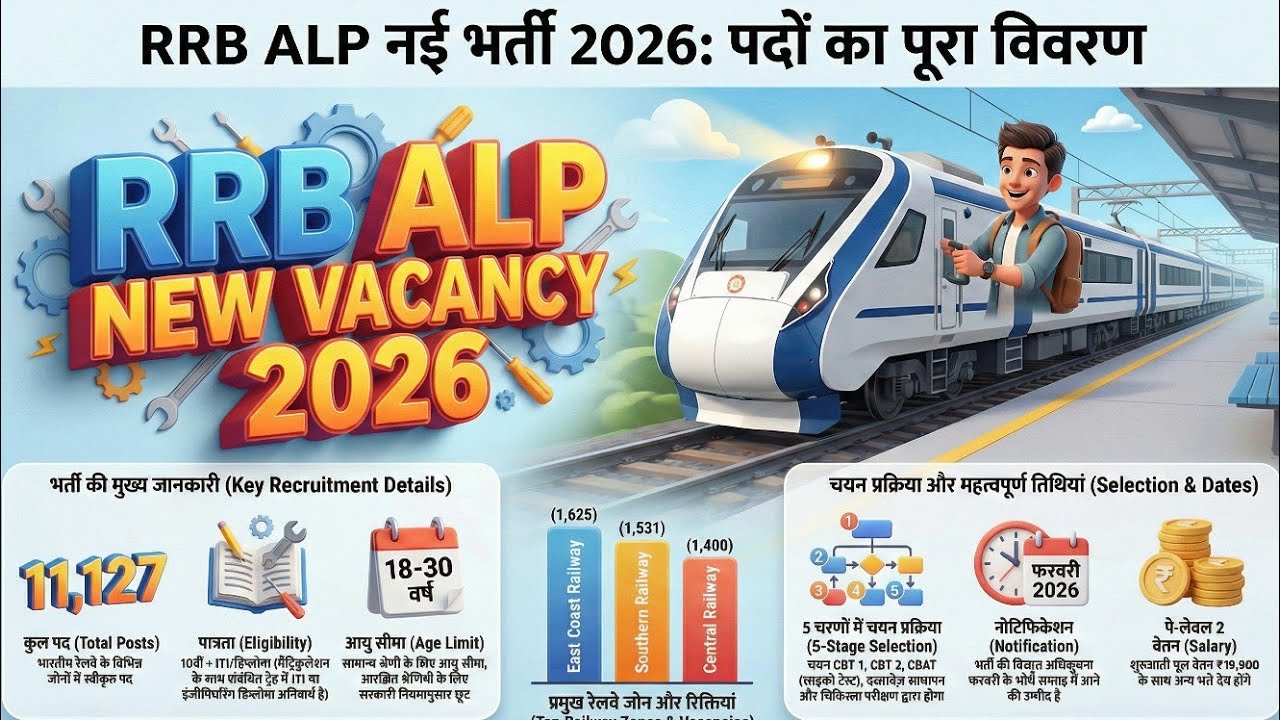 RRB ALP 11127 VACANCY 2026 | RRB ALP NEW VACANCY | RRB ALP भर्ती  | ASSISTANT LOCO PILOT VACANCY2026
