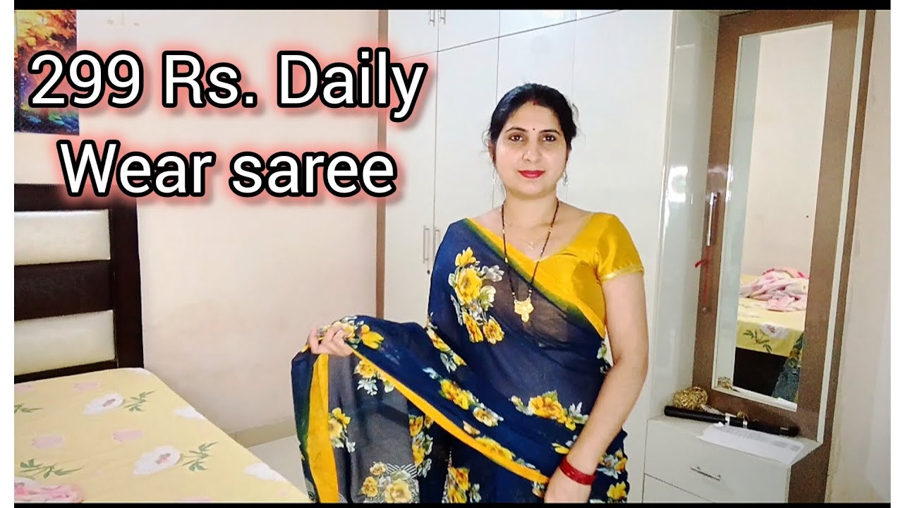 Flipkart saree under 300 rs.|Daily Wear Budget Saree Review 