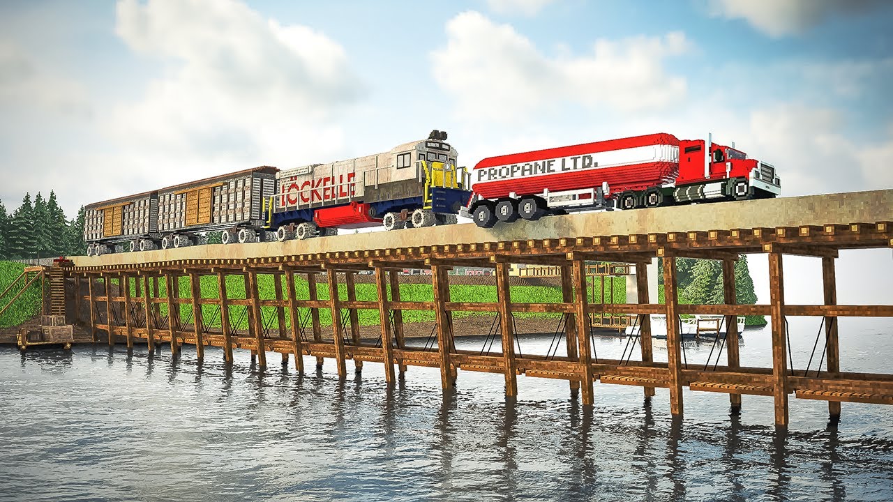 Train against Vehicles on Dynamic Bridge | Teardown