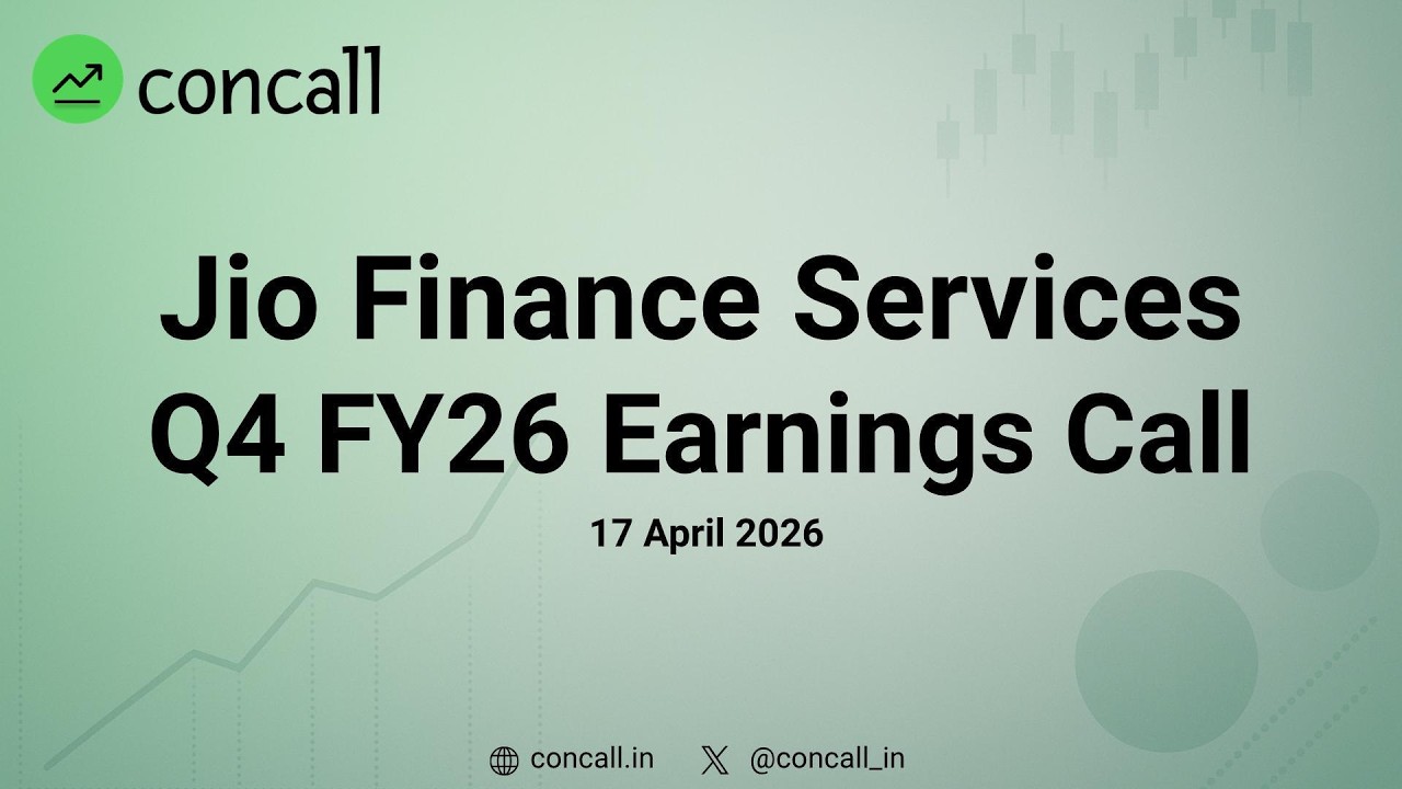 Jio Financial Services Ltd Q4 FY26 Earnings Conference Call | Concall.in