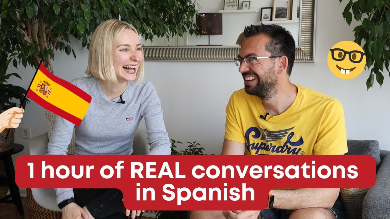 1 Hour of Real Spanish Conversations 📝 Intermediate Spanish Listening and Speaking Practice 👂