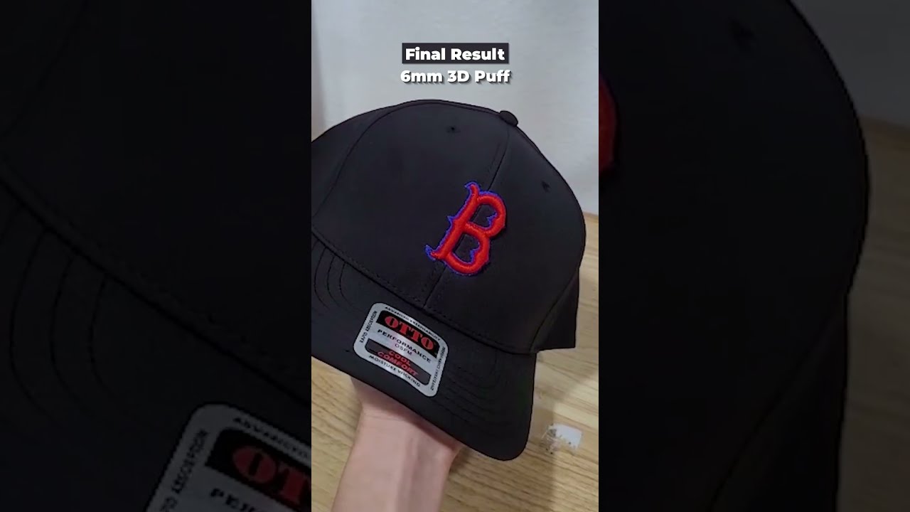Making a 6 mm 3D Puff Cap on the Aries BF-1501 Embroidery Machine