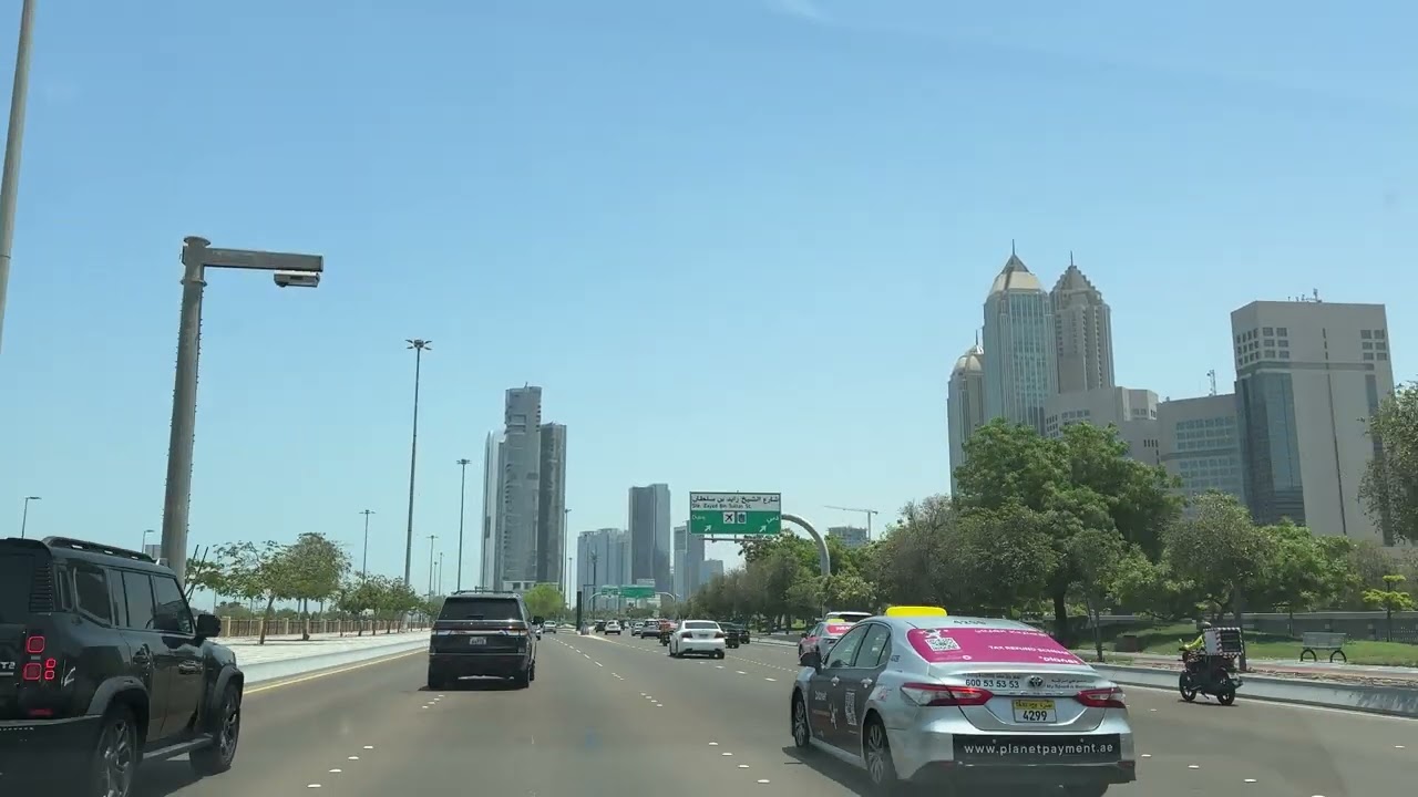 Abu Dhabi Corniche to KIZAD | 4K drive