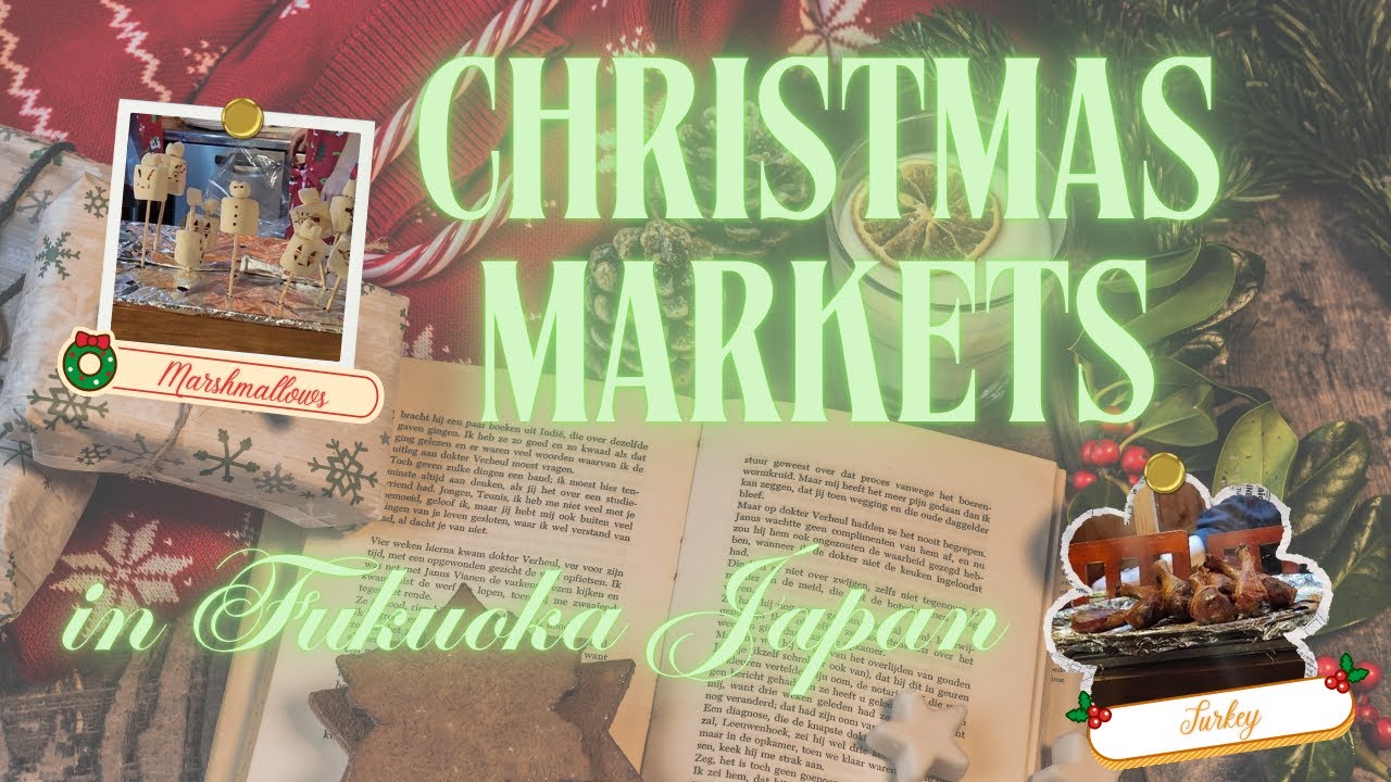 Christmas Magic in Fukuoka 🎄✨ I Exploring Christmas Markets 🍗