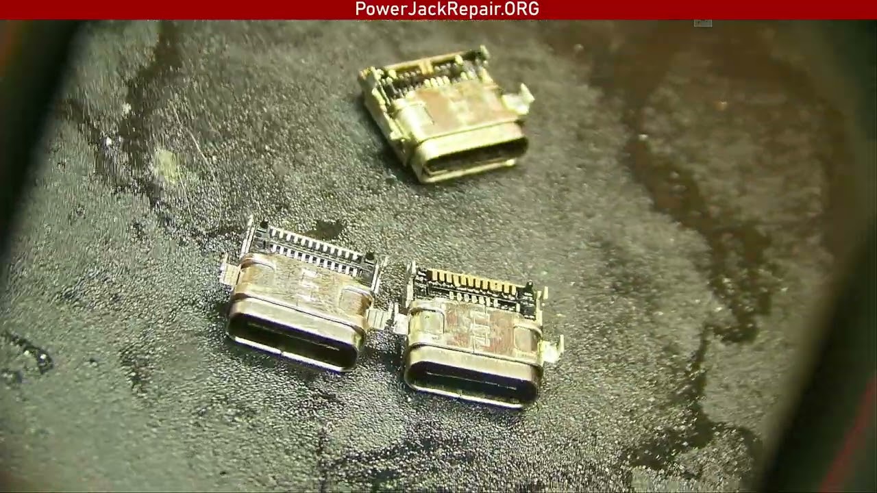 USB C repair fix with broken traces on HP X360 laptop power jack repair broken socket input no power