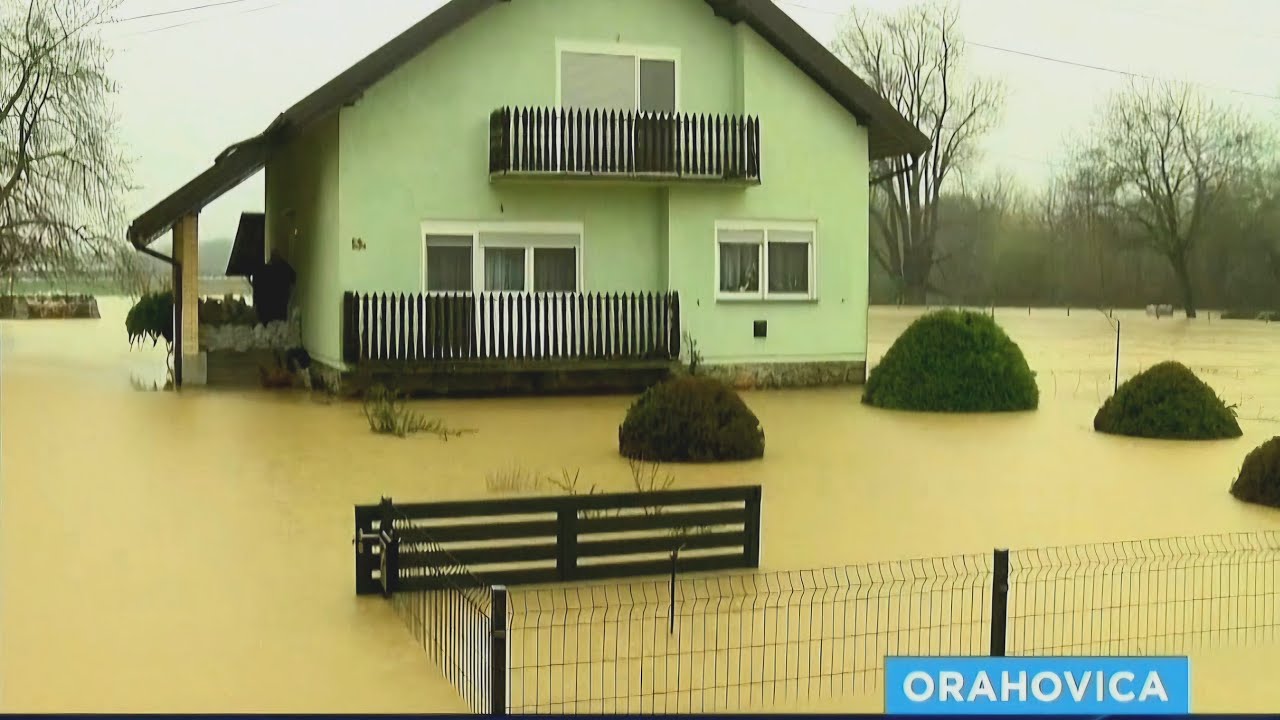 Poplava u Orahovici i mjestu Slavonske Bare u općini Zdenci - 28.3.2025.