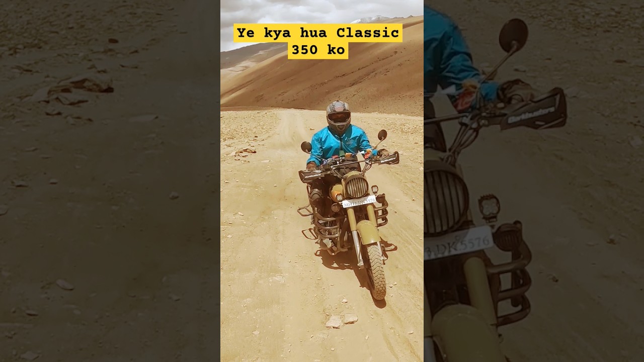 RE Classic 350 Breakdown in Ladakh #mumbaitoladakh #ladakhtourism #ladakh2023 #ladakh2024 #bikeride
