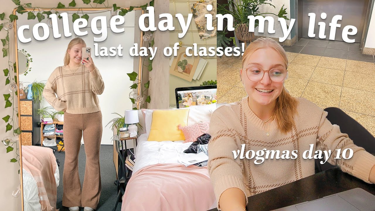 COLLEGE DAY IN MY LIFE 📓 last day of classes! The University of Michigan | Vlogmas day 10