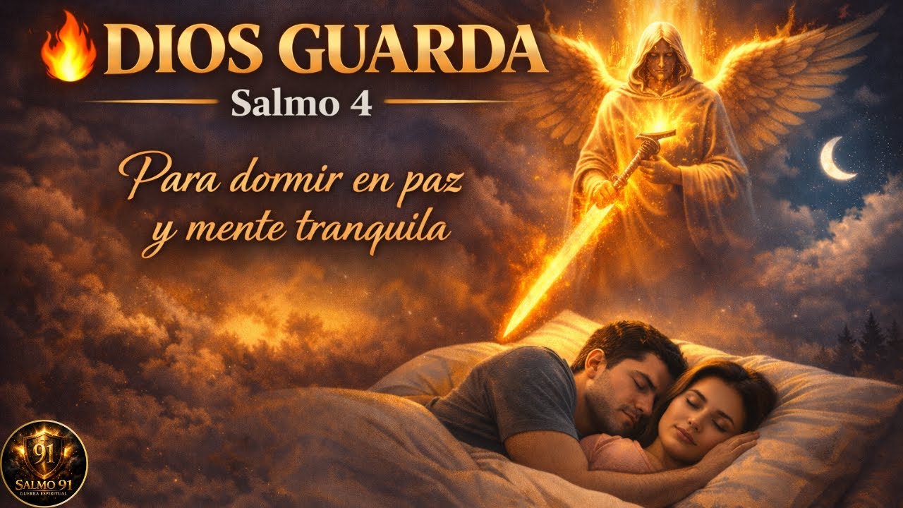 🔥 DIOS GUARDA | Salmo 4 Para dormir en paz y mente tranquila