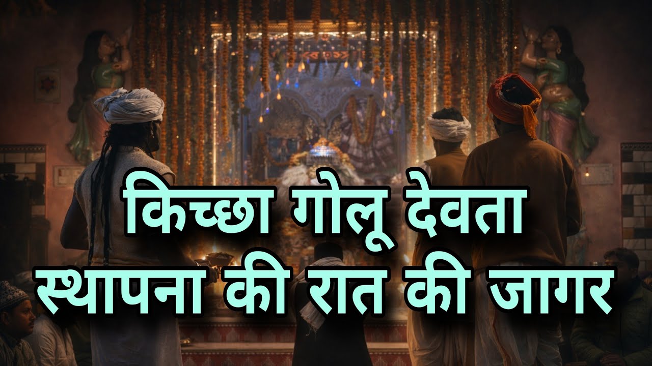 Kichha Golu Devta mandir mai sthapna ke baad hui Raat mai Jagar | golu devta ki jagar