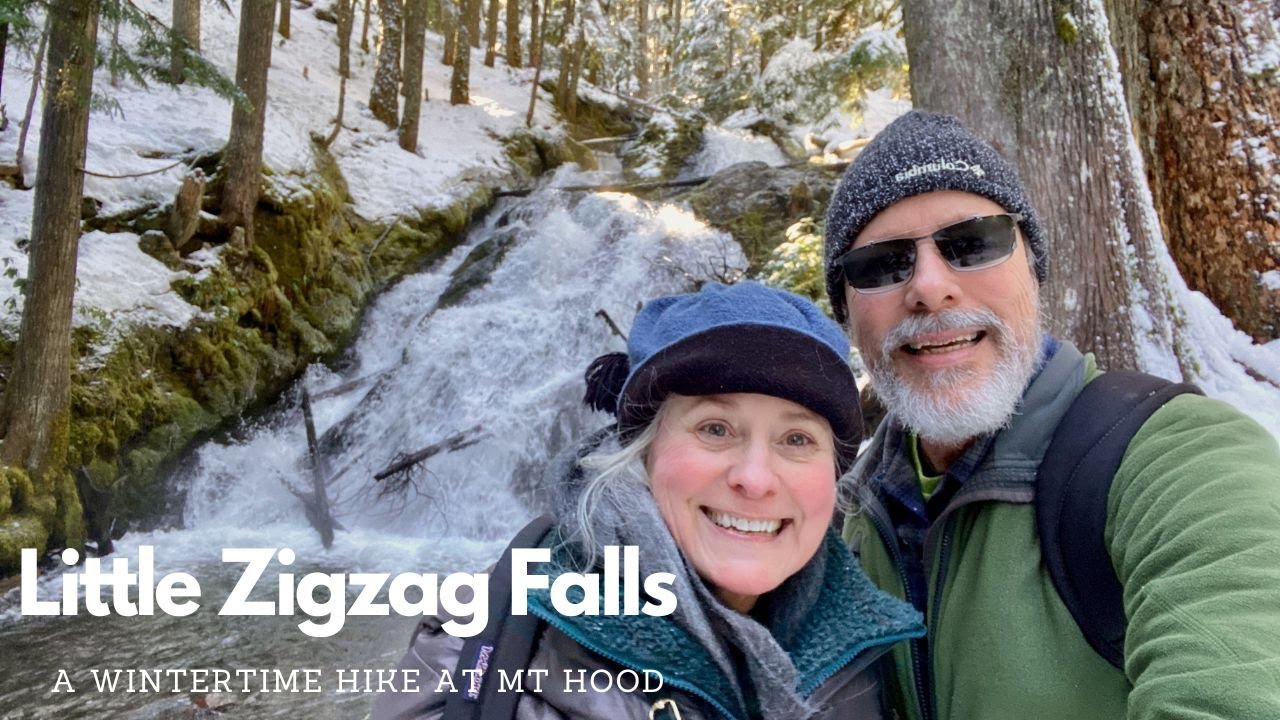 Little Zigzag Falls Wintertime Hike - Short and Sweet