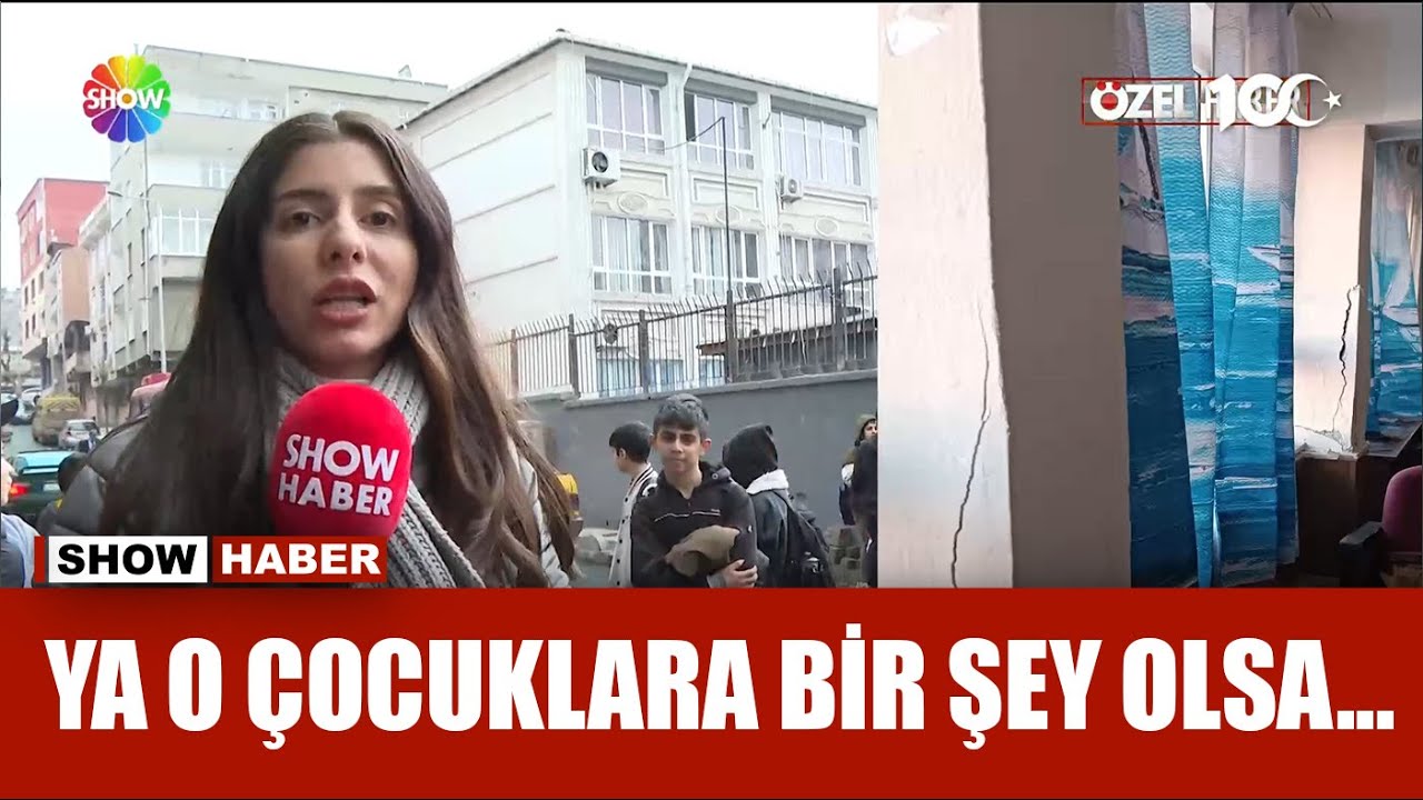 Bu okulun kolonları çatlak!
