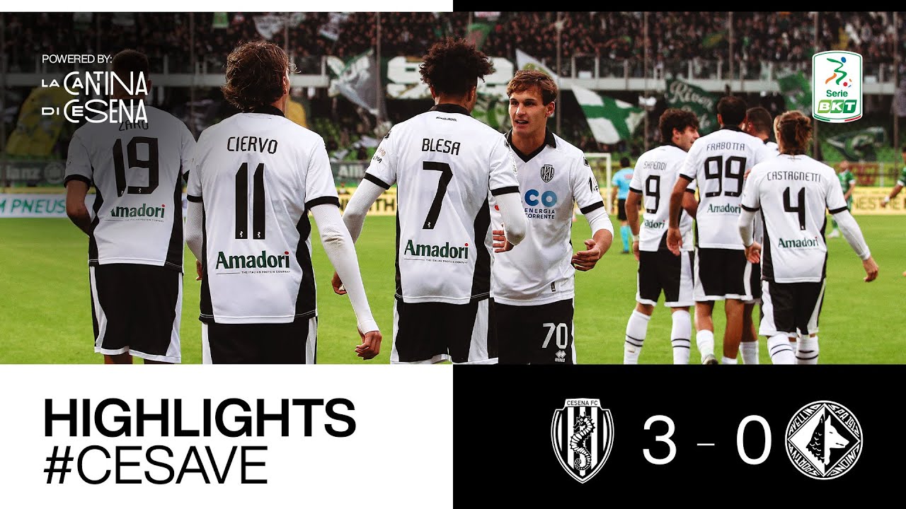 [highlights] Cesena - Avellino: 3-0