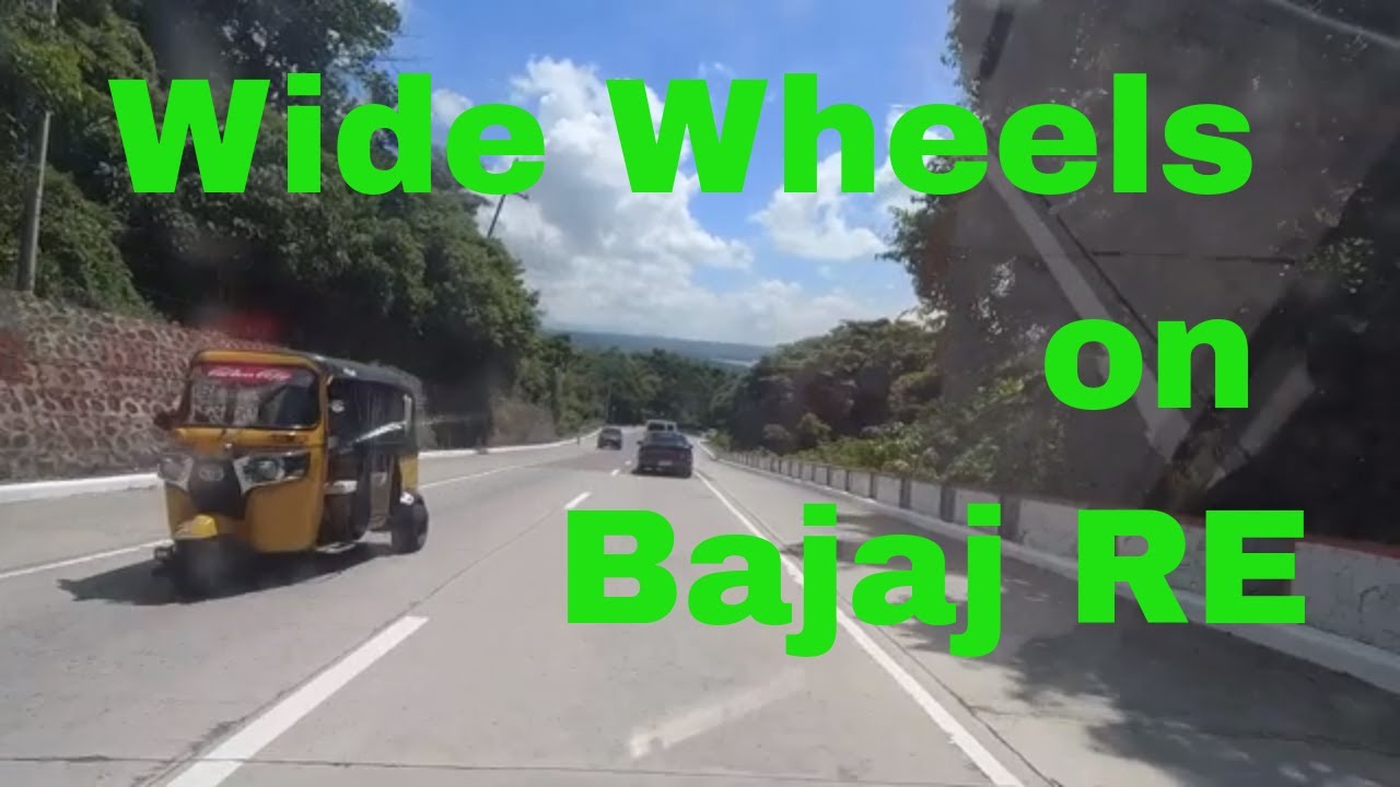 Custom Bajaj RE Auto Rickshaw with Wide Wheels