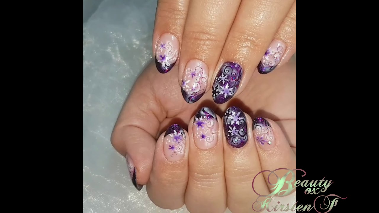 Weihnachtsnägel Winternägel Christmas Nails Nailart