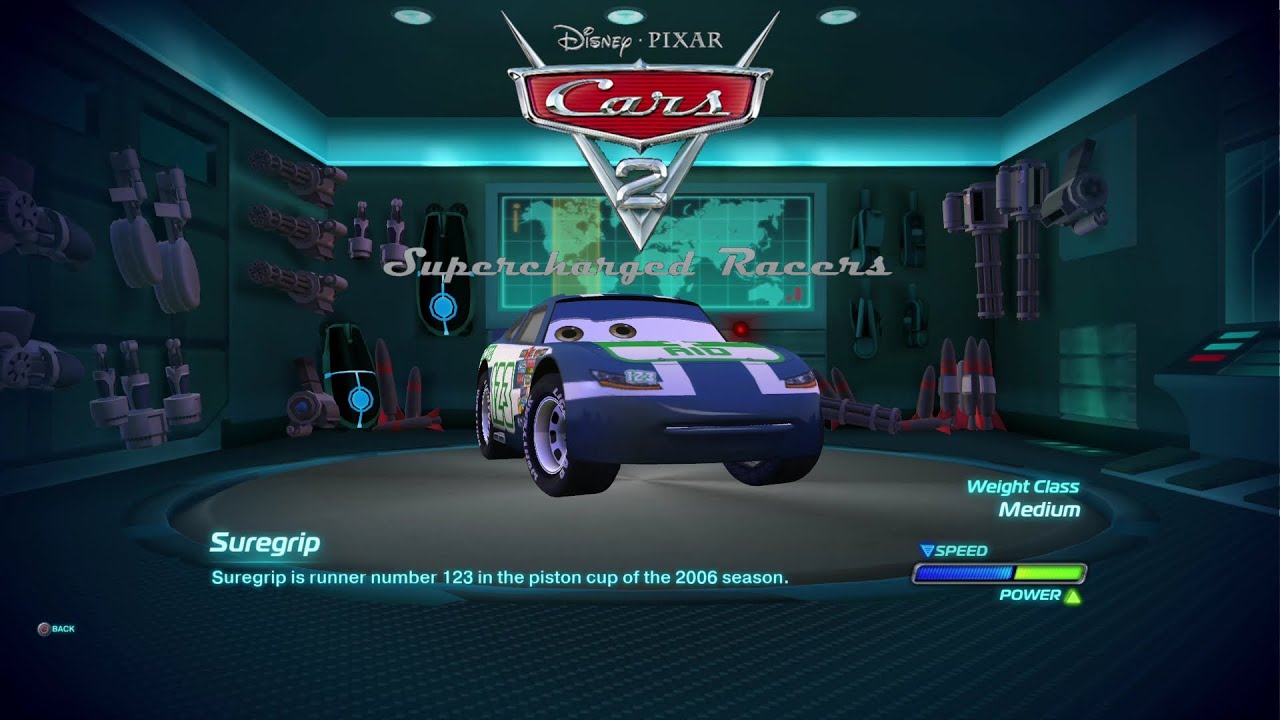Cars 2 The Video Game Supercharged Suregrip