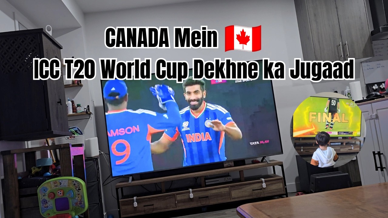 Canada Mein India vs New Zealand Match Ka Jugaad 🇮🇳🏏 | T20 World Cup Vlog