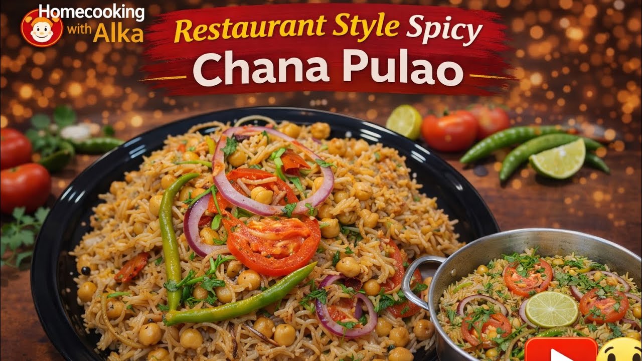 😋Chana Pulao : Protein Rich Restaurant Style One-Pot Meal #chanapulao#vegpulao #onepotmeals 