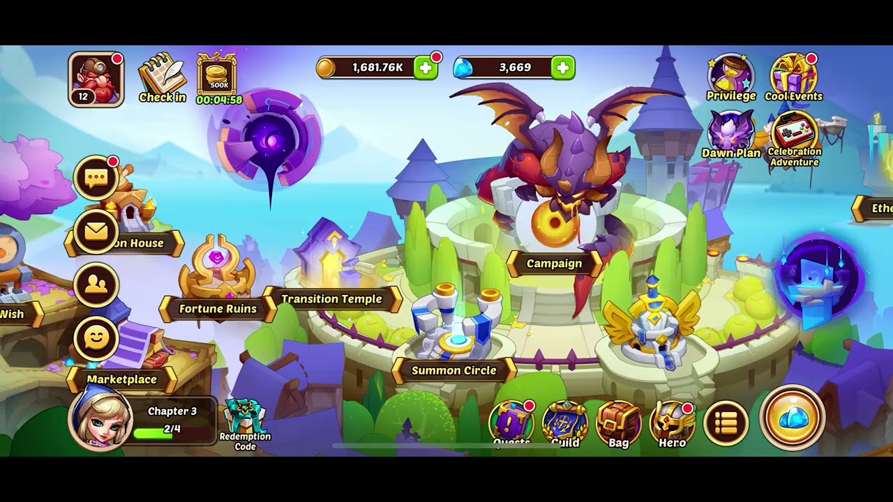 Idle heroes F2P series 