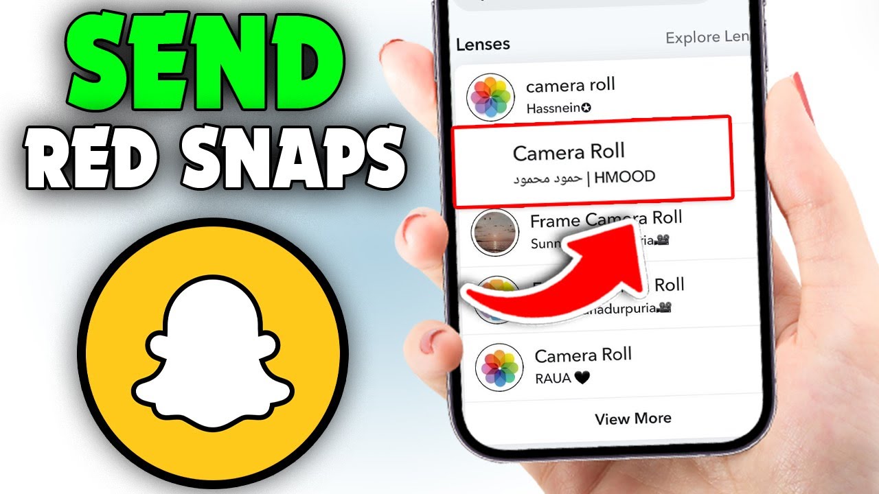 Как отправлять красные снимки в Snapchat из фотогалереи (2026)