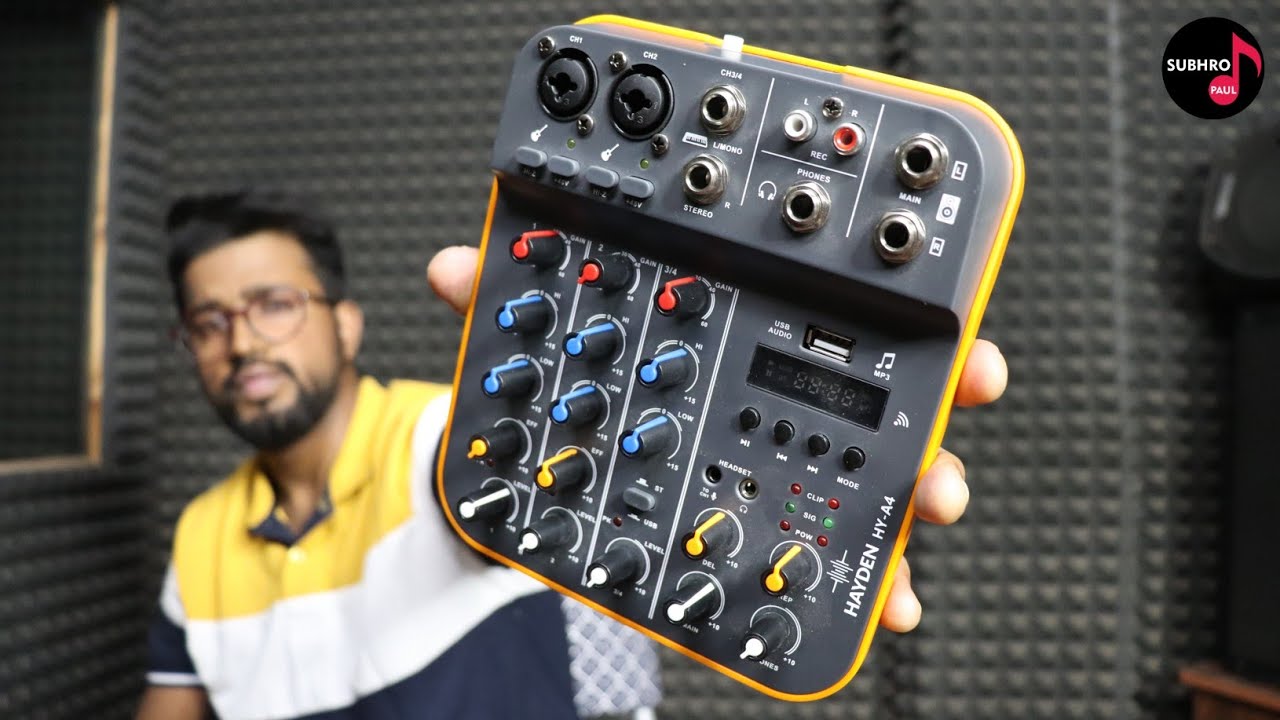 Hayden HY A4 Audio Mixer Under 2000 Review | Audio Mixer Setup | Unboxing And Sound Test | Subhro