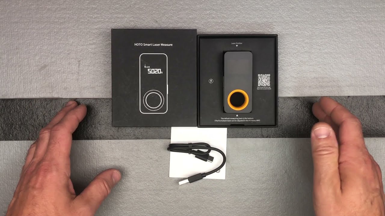 Unboxing, Demo, Setup, Using the App: HOTO Laser Tape Measure Tool with Bluetooth