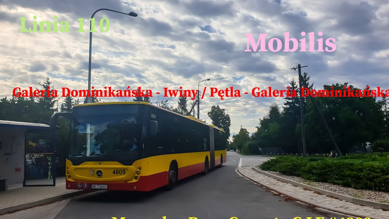 Linia 110 Wrocław Galeria Dominikańska - Iwiny / Pętla - Galeria Dominikańska MB Conecto G LF #4809