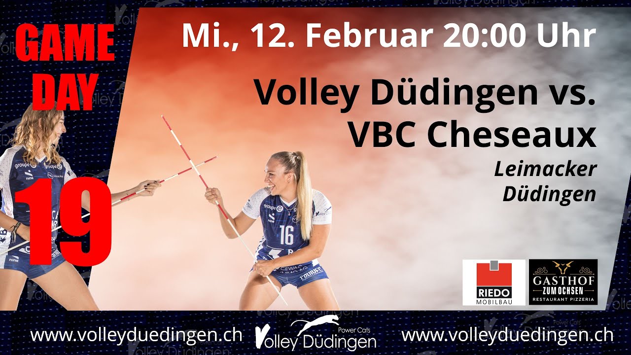 Volleyball NLA, Saison 2024-2025: Volley Düdingen -VBC Cheseaux